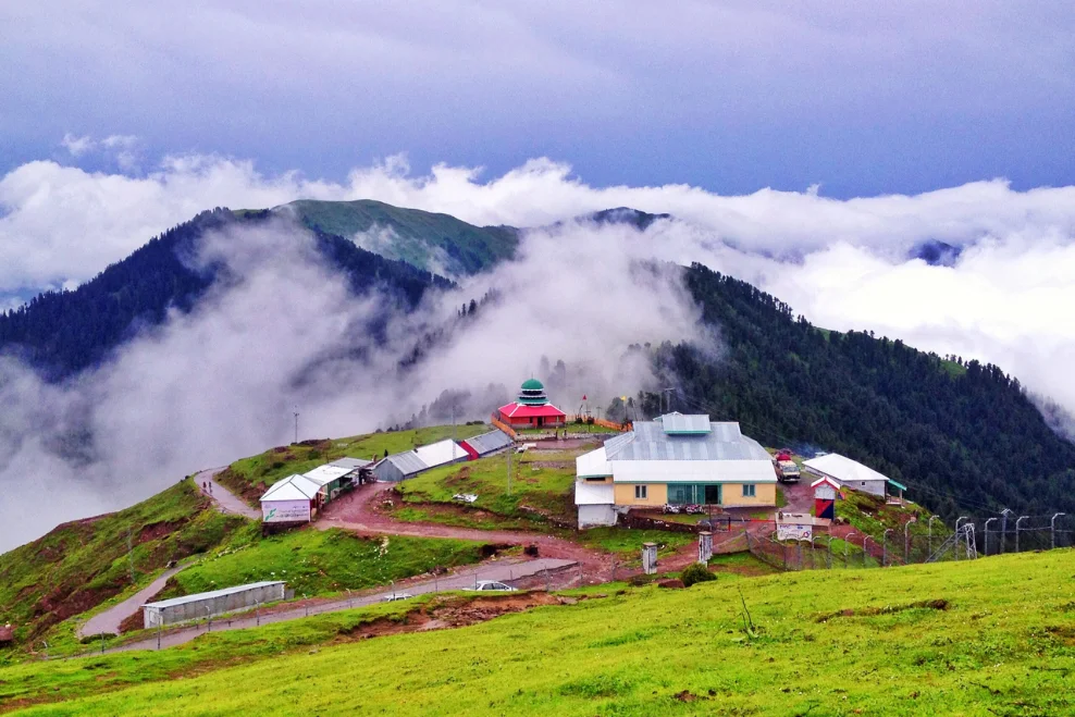 A top view from mountain in kashmir