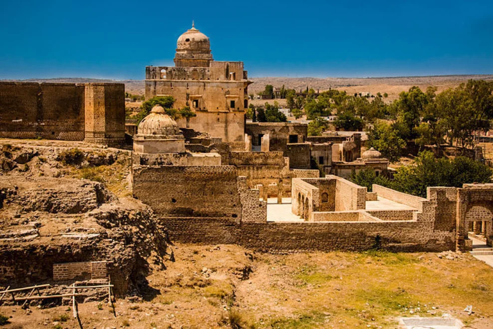 bird eye view of katas raj temple