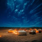 Desert Camping in Pakistan at night time